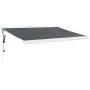 Toldo retráctil aluminio y tela gris antracita 3,5x2,5 m de vidaXL, Toldos - Ref: Foro24-3154587, Precio: 530,48 €, Descuento: %