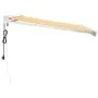 Toldo retráctil aluminio y tela blanco y amarillo 3x2,5 m de vidaXL, Toldos - Ref: Foro24-3154581, Precio: 571,42 €, Descuent...