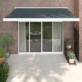 Retractable aluminum awning and anthracite gray fabric 3x2.5 m by vidaXL, Awnings - Ref: Foro24-3154586, Price: 560,69 €, Dis...