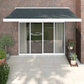 Toldo retráctil aluminio y tela gris antracita 3x2,5 m de vidaXL, Toldos - Ref: Foro24-3154586, Precio: 559,73 €, Descuento: %