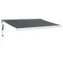 Retractable aluminum awning and anthracite gray fabric 3x2.5 m by vidaXL, Awnings - Ref: Foro24-3154586, Price: 560,69 €, Dis...
