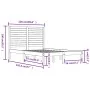 Bettgestell aus Massivholz 120x190 cm von vidaXL, Betten und Lattenroste - Ref: Foro24-3104578, Preis: 132,69 €, Rabatt: %