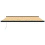 Aluminum and yellow and white fabric retractable awning 4x3 m by vidaXL, Awnings - Ref: Foro24-3154608, Price: 783,97 €, Disc...