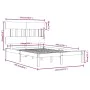 White solid wood bed frame 140x200 cm by vidaXL, Beds and slatted bases - Ref: Foro24-3104739, Price: 117,73 €, Discount: %