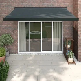 Einziehbare Markise aus Aluminium und anthrazitgrauem Stoff 3x2,5 m von vidaXL, Markisen - Ref: Foro24-3154611, Preis: 547,83...