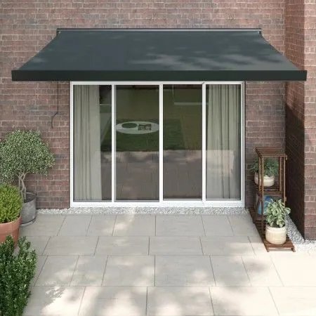 Retractable aluminum awning and anthracite gray fabric 3x2.5 m by vidaXL, Awnings - Ref: Foro24-3154611, Price: 547,83 €, Dis...