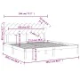 White solid wood bed frame 200x200 cm by vidaXL, Beds and slatted bases - Ref: Foro24-3104889, Price: 140,72 €, Discount: %