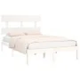 Estructura de cama madera maciza blanca 120x200 cm de vidaXL, Camas y somieres - Ref: Foro24-3104669, Precio: 107,71 €, Descu...