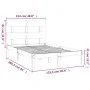 Estructura de cama madera maciza blanca 120x200 cm de vidaXL, Camas y somieres - Ref: Foro24-3104669, Precio: 107,71 €, Descu...