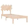 Solid wood bed frame 90x200 cm by vidaXL, Beds and slatted bases - Ref: Foro24-3104853, Price: 78,05 €, Discount: %