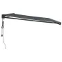 Einziehbare Markise aus Aluminium und anthrazitgrauem Stoff 4x3 m von vidaXL, Markisen - Ref: Foro24-3154613, Preis: 735,00 €...