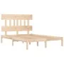 Bettgestell aus Massivholz 200x200 cm von vidaXL, Betten und Lattenroste - Ref: Foro24-3104758, Preis: 125,55 €, Rabatt: %