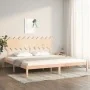 Solid wood bed frame 200x200 cm by vidaXL, Beds and slatted bases - Ref: Foro24-3104888, Price: 129,36 €, Discount: %