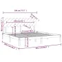 Solid wood bed frame 200x200 cm by vidaXL, Beds and slatted bases - Ref: Foro24-3104888, Price: 129,36 €, Discount: %