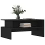 Schwarzer Ingenieurholz-Couchtisch 90x55x42,5 cm von vidaXL, Couchtisch - Ref: Foro24-834279, Preis: 50,48 €, Rabatt: %