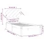 White solid wood bed frame 90x190 cm by vidaXL, Beds and slatted bases - Ref: Foro24-3104854, Price: 86,55 €, Discount: %