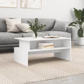White engineered wood coffee table 90x55x42.5 cm by vidaXL, Coffee table - Ref: Foro24-834278, Price: 44,06 €, Discount: %