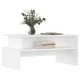 White engineered wood coffee table 90x55x42.5 cm by vidaXL, Coffee table - Ref: Foro24-834278, Price: 44,06 €, Discount: %