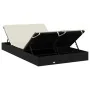 2-person synthetic rattan sun lounger with black cushions by vidaXL, Loungers - Ref: Foro24-319645, Price: 240,50 €, Discount: %