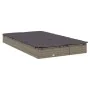Double sun lounger made of synthetic rattan with grey cushions by vidaXL, Loungers - Ref: Foro24-319646, Price: 265,98 €, Dis...