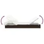 2-person sun lounger folding awning PE rattan brown 213x118x97 cm by vidaXL, Loungers - Ref: Foro24-319649, Price: 285,27 €, ...