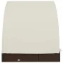 Tumbona 2 personas toldo redondo ratán PE marrón 211x112x140 cm de vidaXL, Tumbonas - Ref: Foro24-319653, Precio: 307,27 €, D...