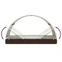 2-person sun lounger with round awning, brown PE rattan, 211x112x140 cm by vidaXL, Loungers - Ref: Foro24-319653, Price: 307,...
