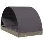 2-person sun lounger with round awning PE rattan gray 211x112x140 cm by vidaXL, Loungers - Ref: Foro24-319655, Price: 301,44 ...