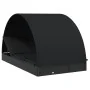 Tumbona 2 personas toldo redondo ratán PE negra 211x112x140 cm de vidaXL, Tumbonas - Ref: Foro24-319656, Precio: 302,35 €, De...