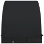 Tumbona 2 personas toldo redondo ratán PE negra 211x112x140 cm de vidaXL, Tumbonas - Ref: Foro24-319656, Precio: 302,35 €, De...