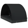 Tumbona 2 personas toldo redondo ratán PE negra 211x112x140 cm de vidaXL, Tumbonas - Ref: Foro24-319656, Precio: 302,35 €, De...