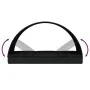Tumbona 2 personas toldo redondo ratán PE negra 211x112x140 cm de vidaXL, Tumbonas - Ref: Foro24-319656, Precio: 302,35 €, De...
