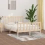 Solid wood bed frame 140x190 cm by vidaXL, Beds and slatted bases - Ref: Foro24-3105205, Price: 122,56 €, Discount: %