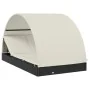 Tumbona 2 personas toldo redondo ratán PE negro 211x112x140 cm de vidaXL, Tumbonas - Ref: Foro24-319654, Precio: 290,39 €, De...