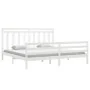 Estructura de cama madera maciza blanca 200x200 cm de vidaXL, Camas y somieres - Ref: Foro24-3105336, Precio: 154,63 €, Descu...