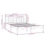 Weißer Massivholzbettrahmen 140x190 cm von vidaXL, Betten und Lattenroste - Ref: Foro24-3105386, Preis: 122,28 €, Rabatt: %