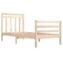 Estructura de cama madera maciza 90x200 cm de vidaXL, Camas y somieres - Ref: Foro24-3105300, Precio: 90,59 €, Descuento: %