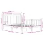 Solid wood bed frame 140x190 cm by vidaXL, Beds and slatted bases - Ref: Foro24-3105360, Price: 126,53 €, Discount: %
