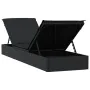 1 pc sun lounger with black synthetic rattan table by vidaXL, Loungers - Ref: Foro24-319634, Price: 181,60 €, Discount: %