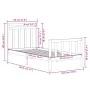 Solid wood bed frame 90x190 cm by vidaXL, Beds and slatted bases - Ref: Foro24-3105345, Price: 91,60 €, Discount: %