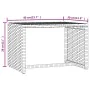 1 pc sun lounger with black synthetic rattan table by vidaXL, Loungers - Ref: Foro24-319634, Price: 181,60 €, Discount: %
