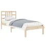 Bettgestell aus Massivholz 100x200 cm von vidaXL, Betten und Lattenroste - Ref: Foro24-3105395, Preis: 89,52 €, Rabatt: %