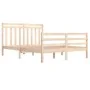 Estructura de cama madera maciza 140x200 cm de vidaXL, Camas y somieres - Ref: Foro24-3105315, Precio: 120,15 €, Descuento: %