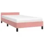Estructura de cama con cabecero de terciopelo rosa 80x200 cm de vidaXL, Camas y somieres - Ref: Foro24-347542, Precio: 99,58 ...