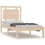 Bettgestell aus Massivholz 100x200 cm von vidaXL, Betten und Lattenroste - Ref: Foro24-3105525, Preis: 102,84 €, Rabatt: %