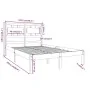 Solid pine wood bed frame 120x200 cm by vidaXL, Beds and slatted bases - Ref: Foro24-3105660, Price: 112,74 €, Discount: %