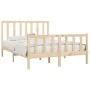 Solid wood bed frame 160x200 cm by vidaXL, Beds and slatted bases - Ref: Foro24-3106843, Price: 127,97 €, Discount: %