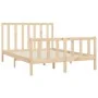 Solid wood bed frame 160x200 cm by vidaXL, Beds and slatted bases - Ref: Foro24-3106843, Price: 127,97 €, Discount: %