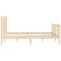 Solid wood bed frame 160x200 cm by vidaXL, Beds and slatted bases - Ref: Foro24-3106843, Price: 127,97 €, Discount: %