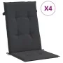 Reclining garden chairs and cushions 4 pcs solid teak wood by vidaXL, Garden chairs - Ref: Foro24-3196470, Price: 654,56 €, D...